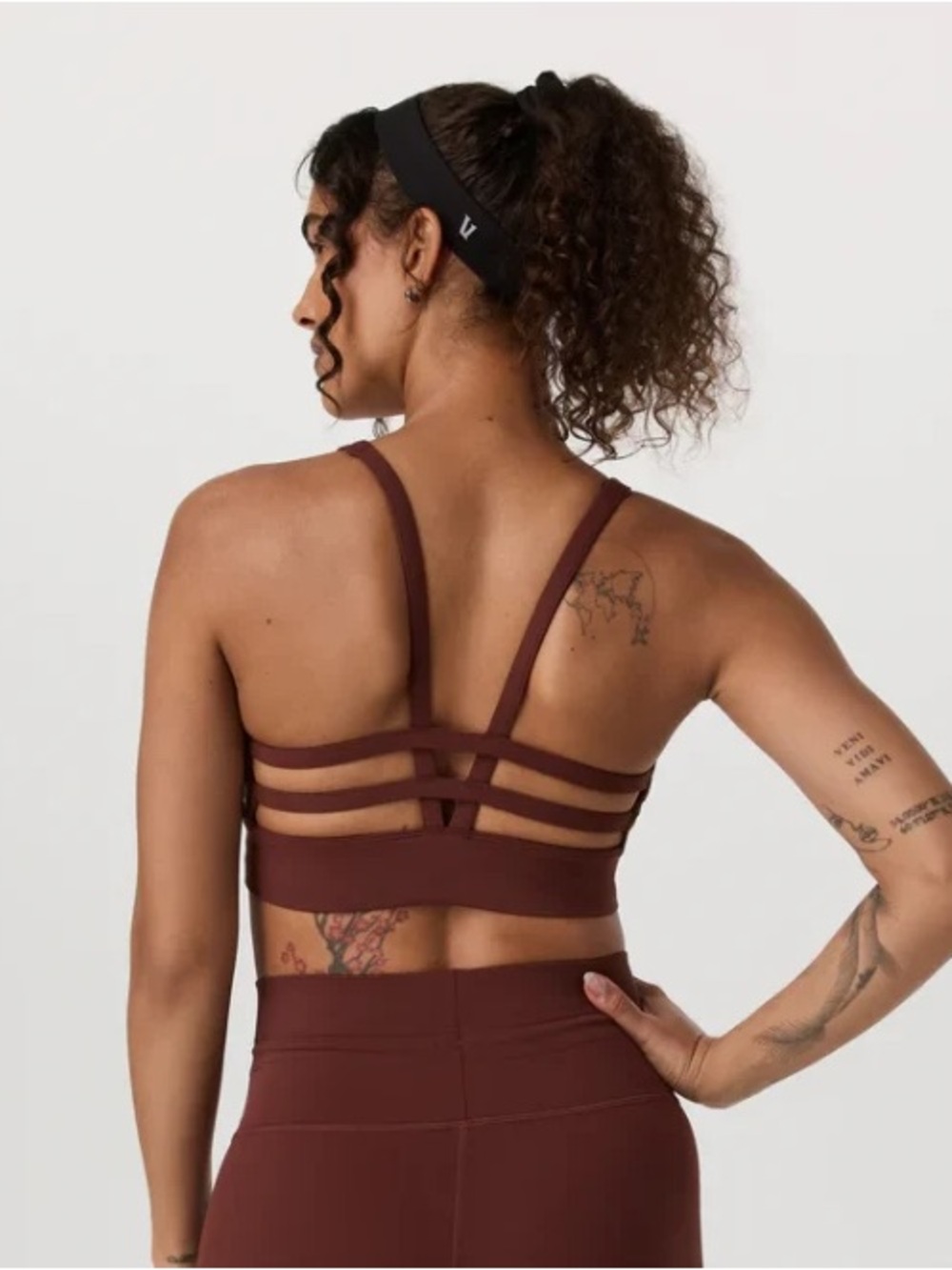 Vuori Yosemite Longline Sports Bra - Burnt
Sienna Brown